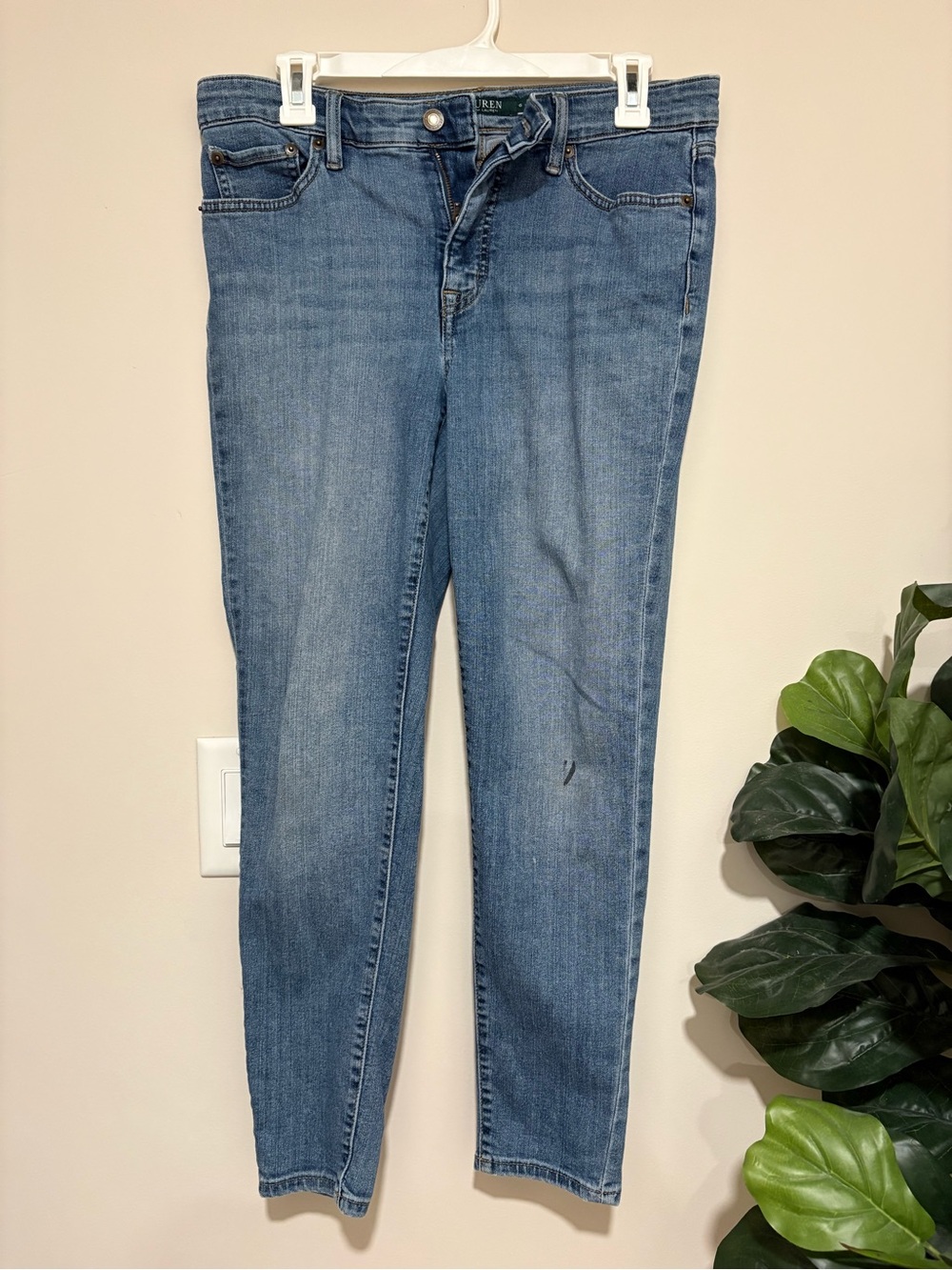 Lauren Ralph Lauren Medium Blue Skinny Jeans
